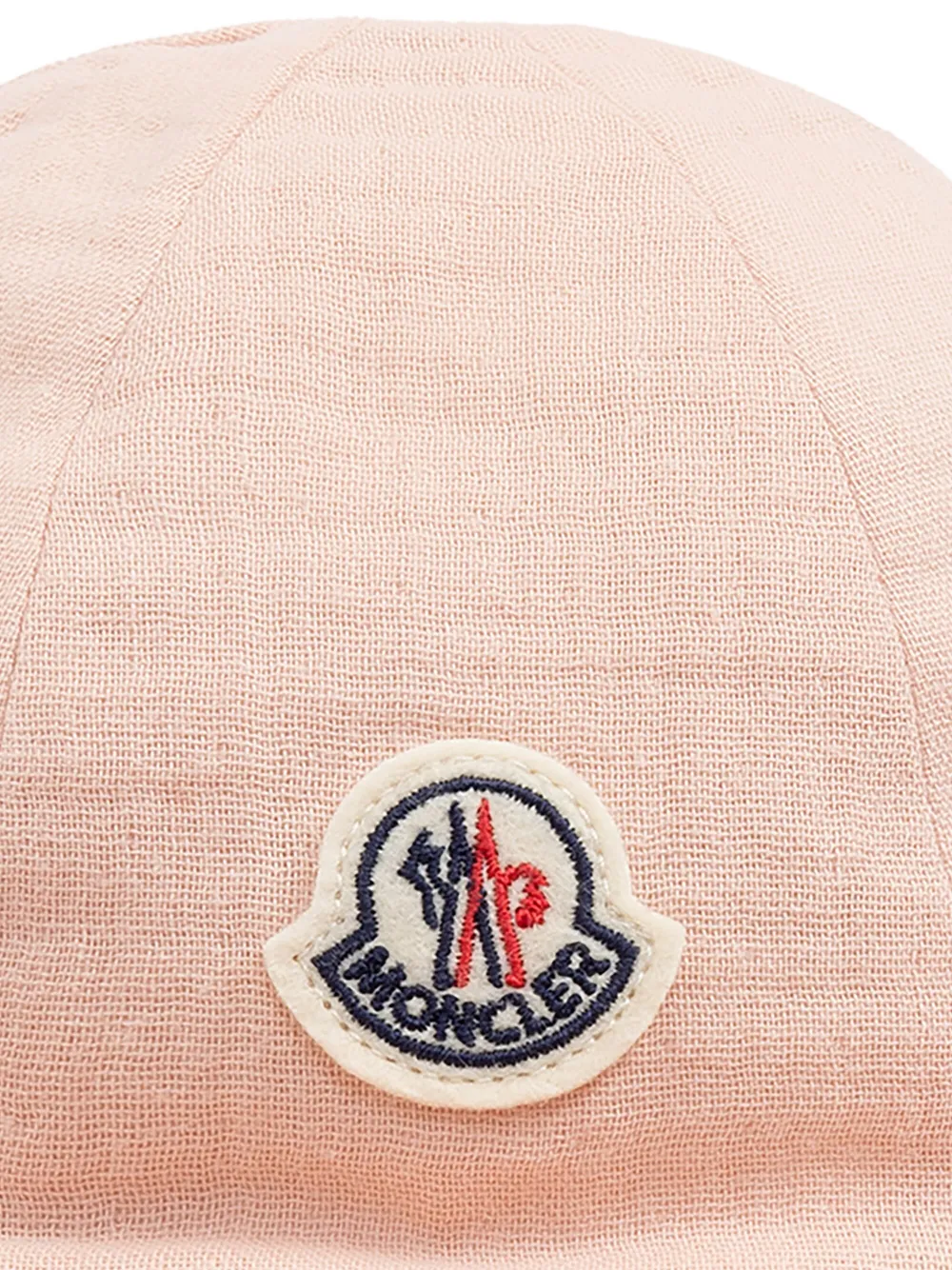 Moncler Enfant Vissershoed met logo-applicatie Roze