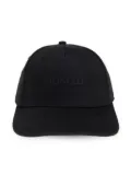 Moncler embroidered gabardine cap - Black