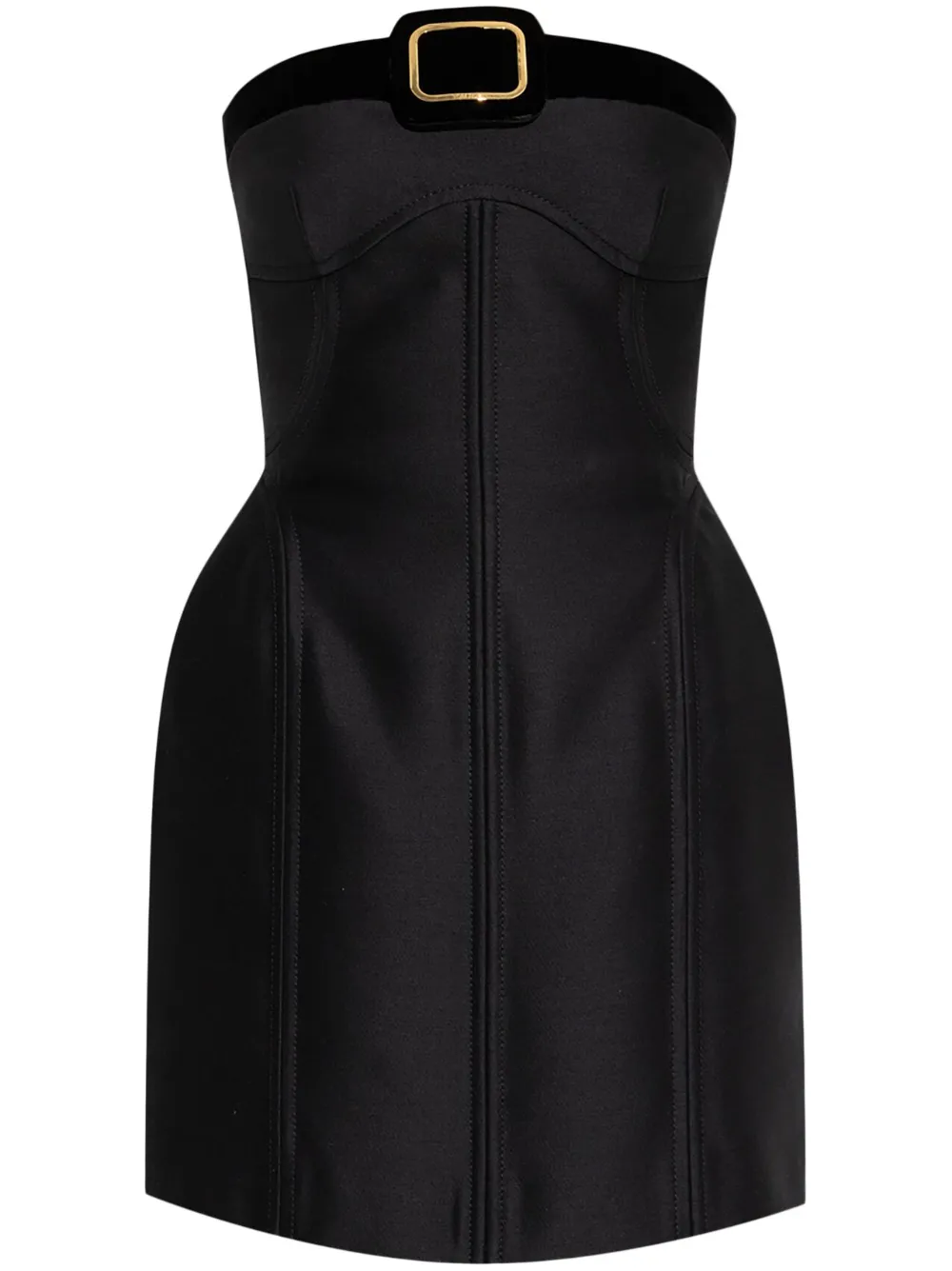 TOM FORD ストラップレス ミニドレス - ブラック TOM FORD ストラップレス ミニドレス - ブラック