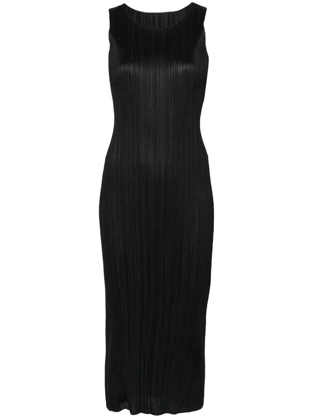 Issey Miyake Basics midi-jurk Zwart