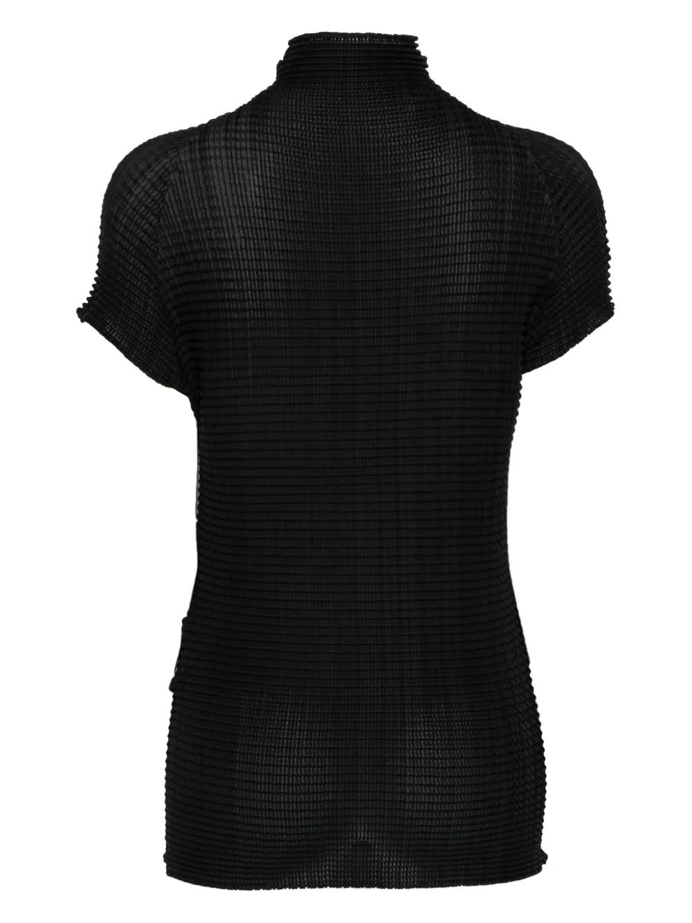 Issey Miyake Wolly Pleats top - Zwart