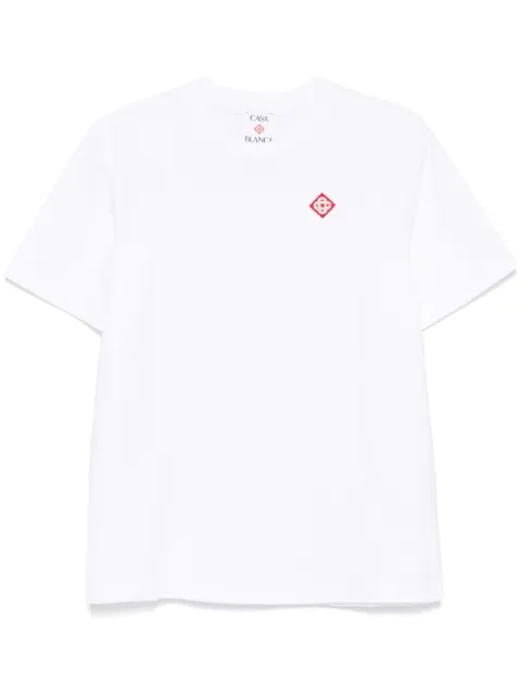 Casablanca diamond logo-patch T-shirt