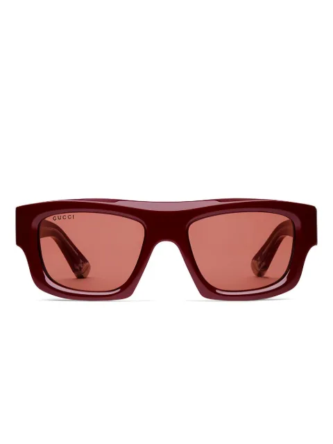 Gucci Eyewear Sonnenbrille mit eckigem Gestell