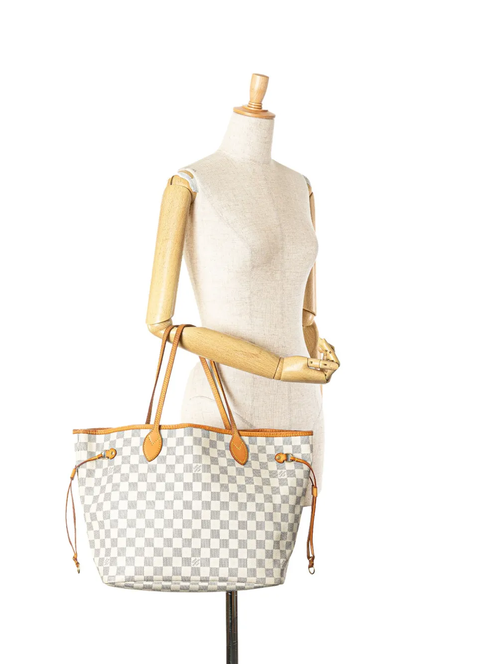 Louis Vuitton Pre-Owned 2009 Damier Azur Neverfull MM tote bag - Wit