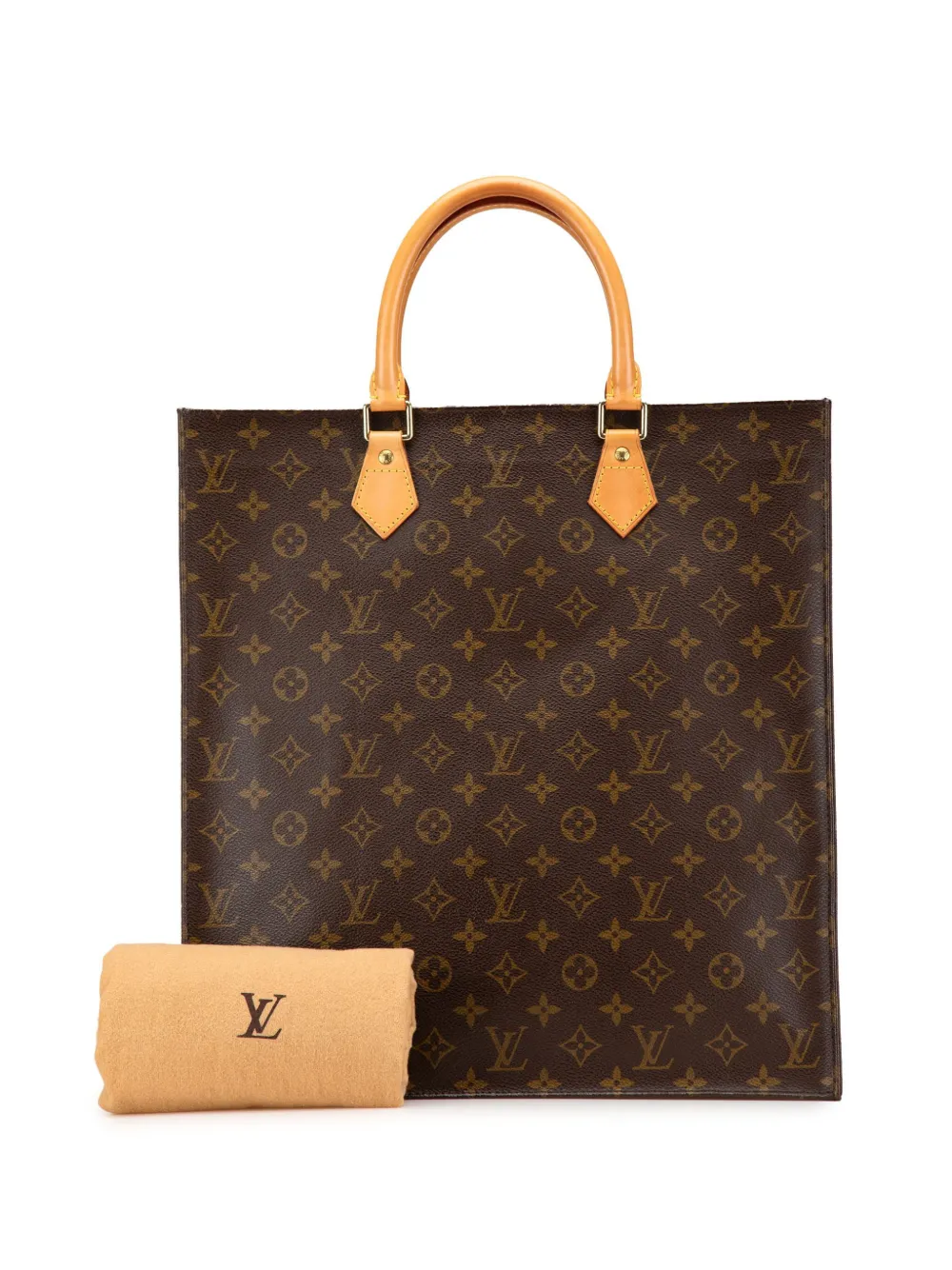 Louis Vuitton Pre-Owned 2001 Monogram Sac Plat tote bag - Bruin