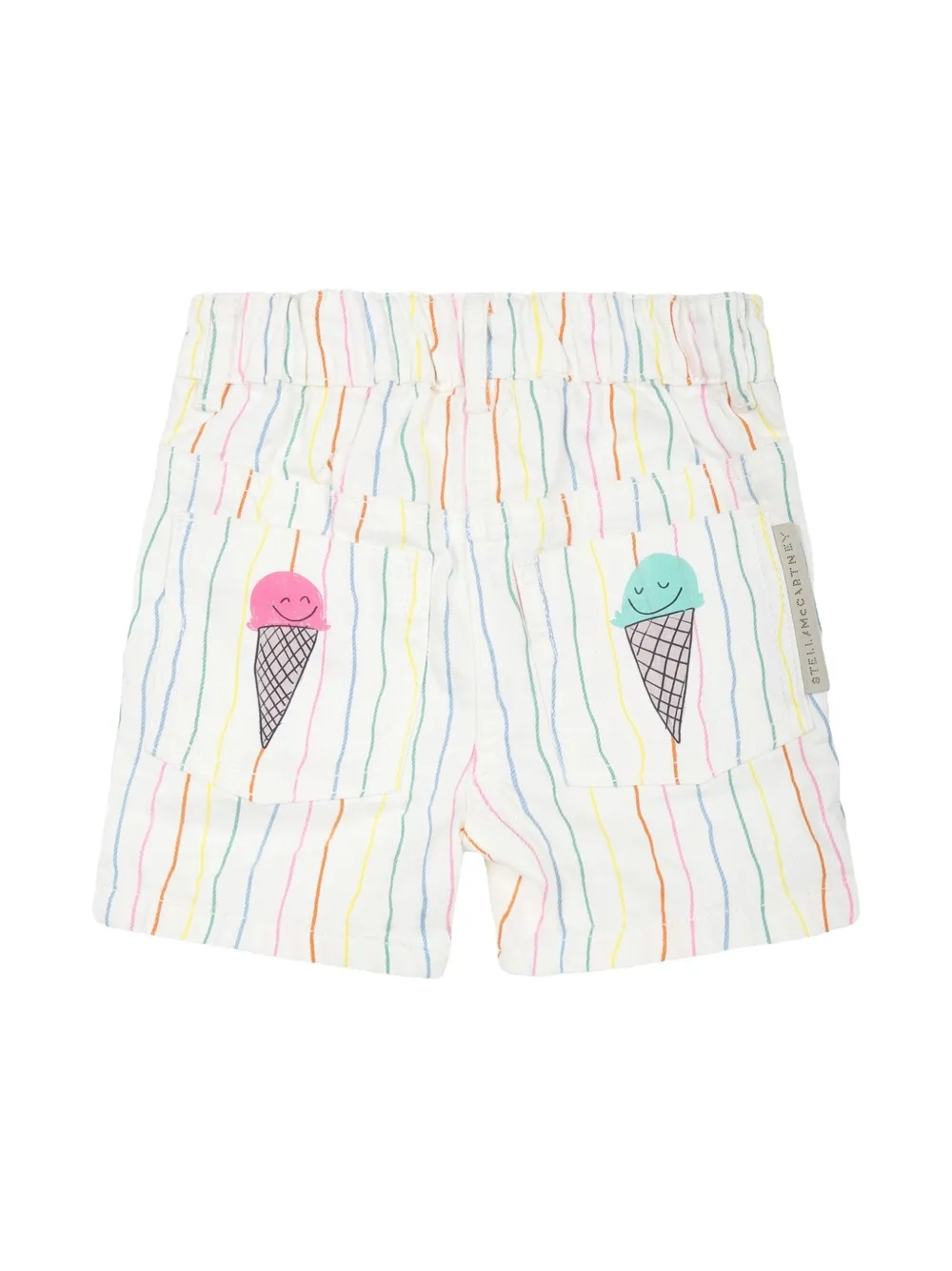 Stella McCartney Kids striped shorts - Wit