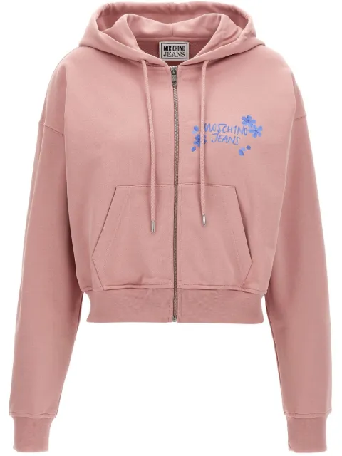 MOSCHINO JEANS logo-print hoodie