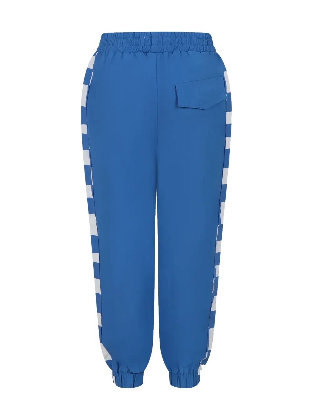 Stella McCartney Kids check-pattern jogger trousers - Blauw