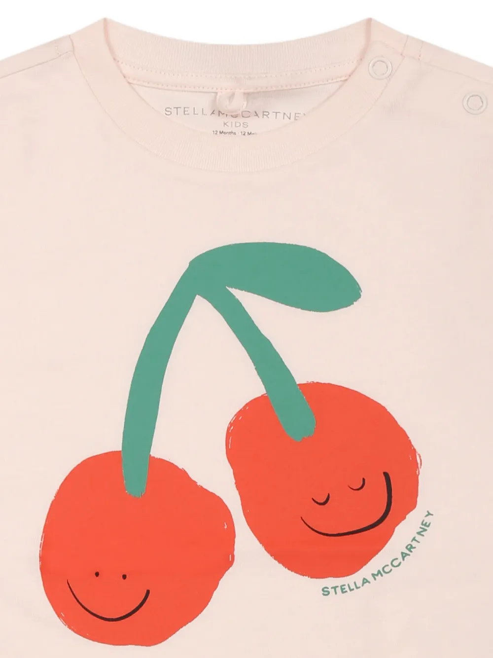 Stella McCartney Kids T-shirt met grafische print Roze