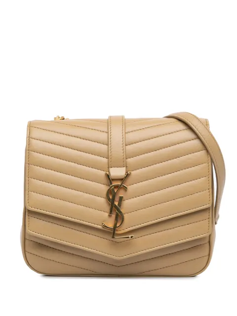 Saint Laurent Pre-Owned 2018 Small Chevron Lambskin Monogram Sulpice Bag crossbody bag