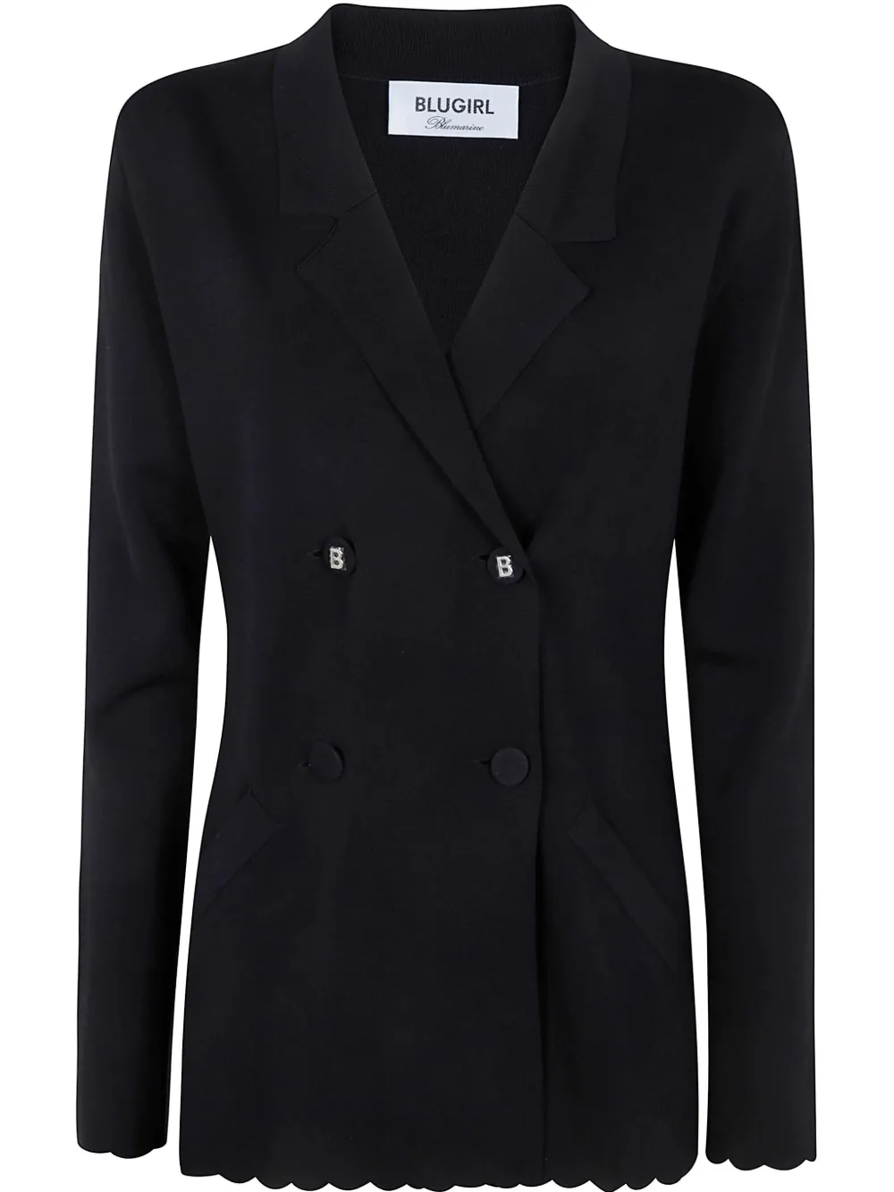 scallop-edge blazer