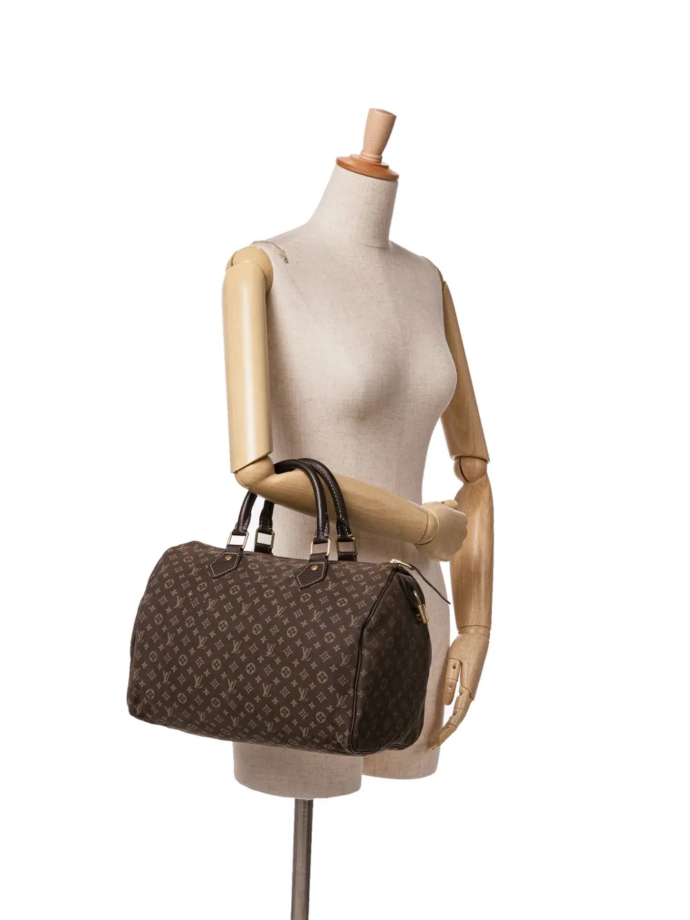 Louis Vuitton Pre-Owned 2007 Monogram Mini Lin Speedy 30 boston bag - Bruin