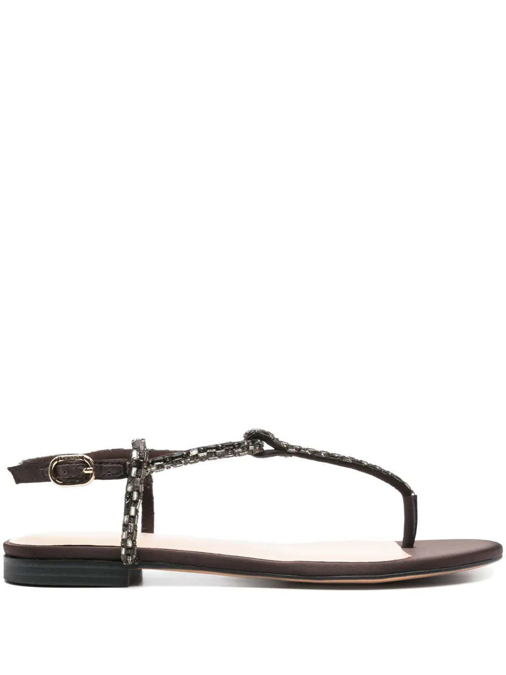 TWINSET beaded sandals Brown