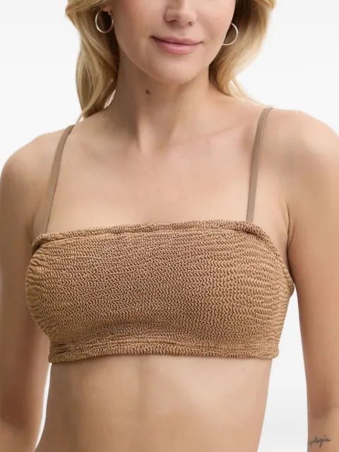 PARAMIDONNA seersucker high-waisted bikini