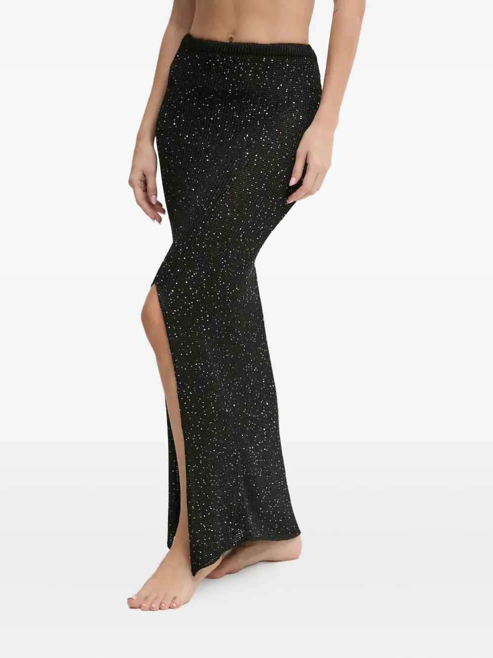 PARAMIDONNA Bruna sequin-embellished split skirt | Beach Cover-Ups | Image 2