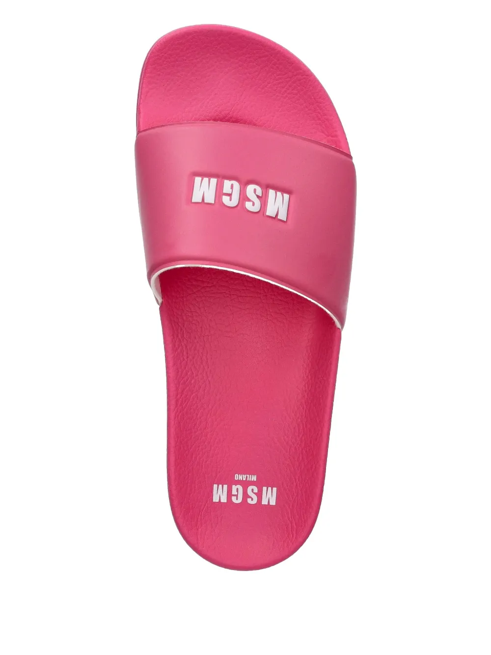 MSGM Slippers met logo-reliëf Roze