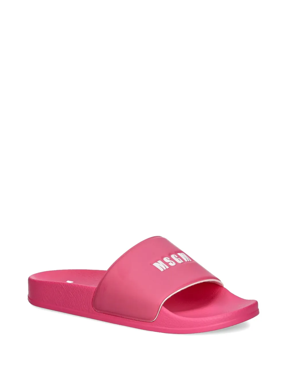 MSGM Slippers met logo-reliëf Roze