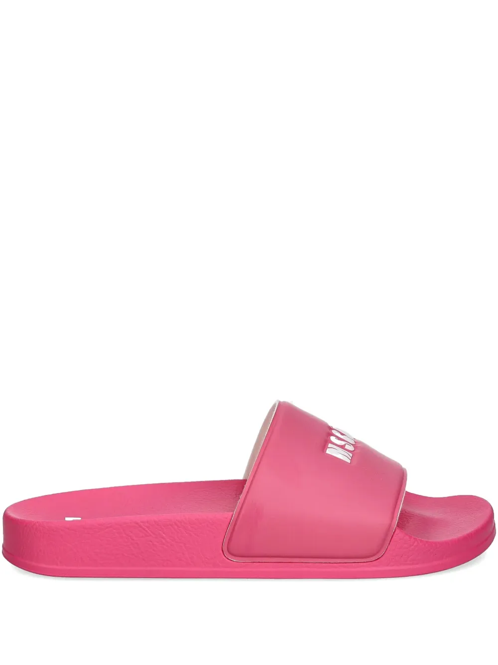 MSGM Slippers met logo-reliëf Roze