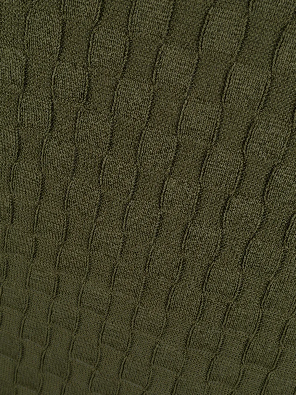 A Paper Kid Checkerboard-knit T-shirt In Green