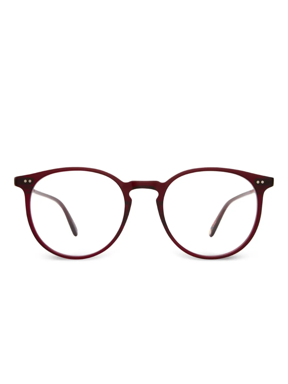 Garrett Leight Morningside bril met rond montuur Bruin