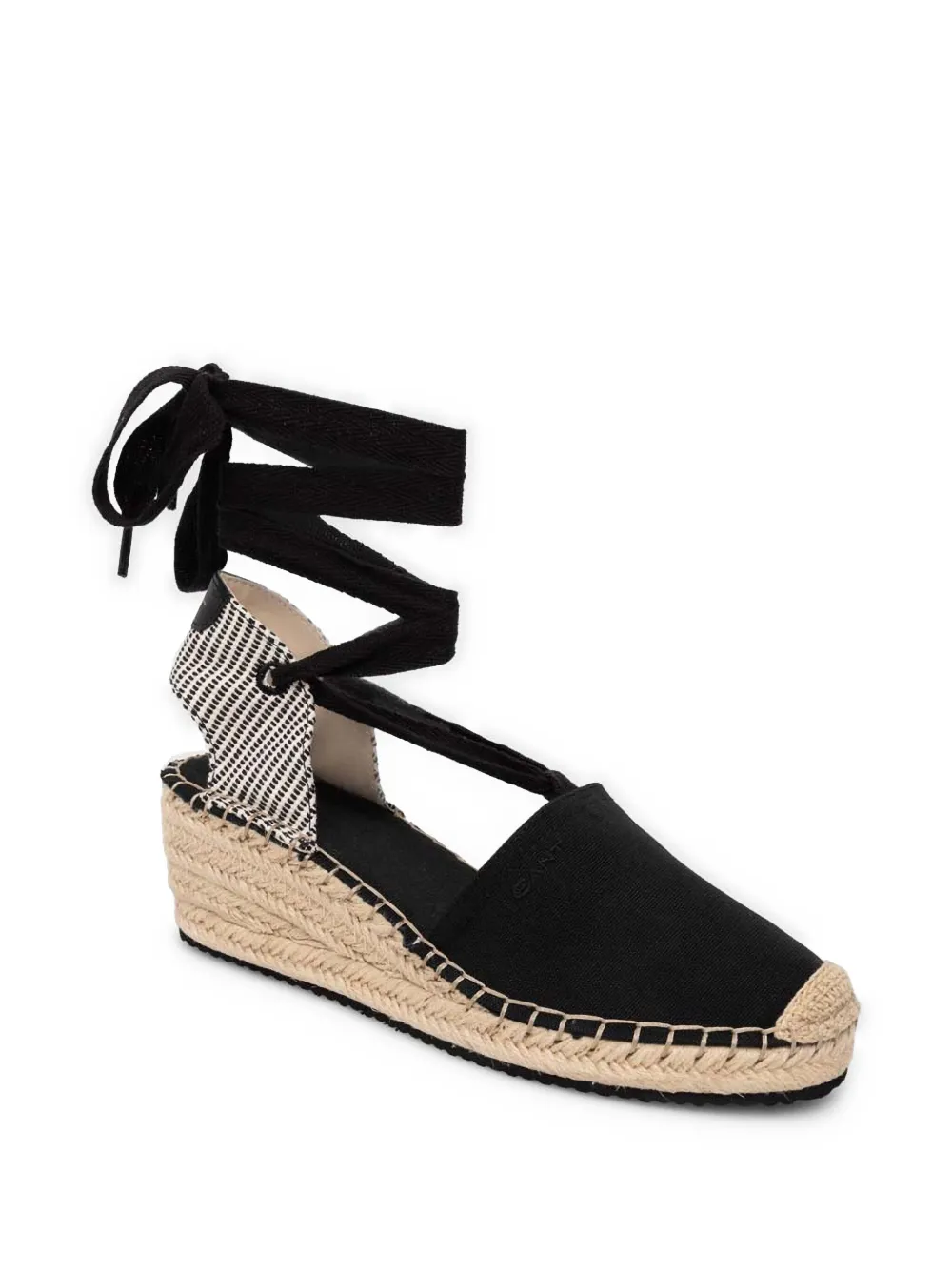 Gant Espadrilles met geborduurd logo - G00 BLACK