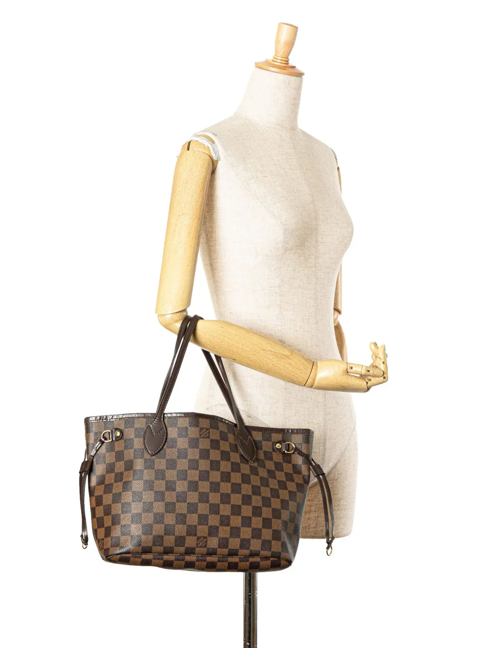 Louis Vuitton Pre-Owned 2008 Damier Ebene Neverfull PM tote bag - Bruin