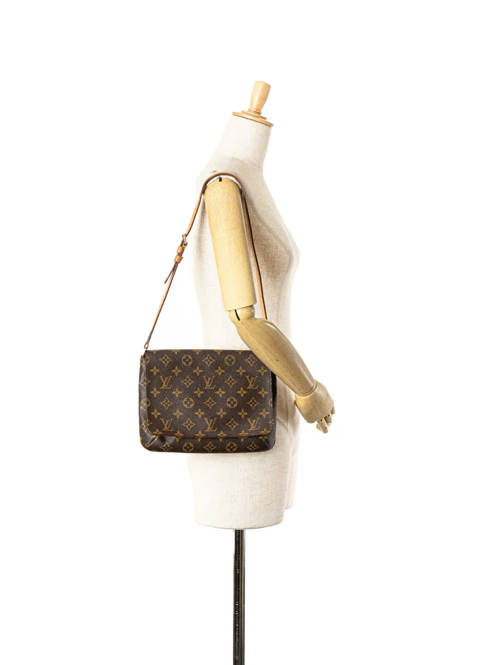 Louis Vuitton Pre-Owned 2000 Monogram Musette Tango Long Strap crossbody bag - Bruin