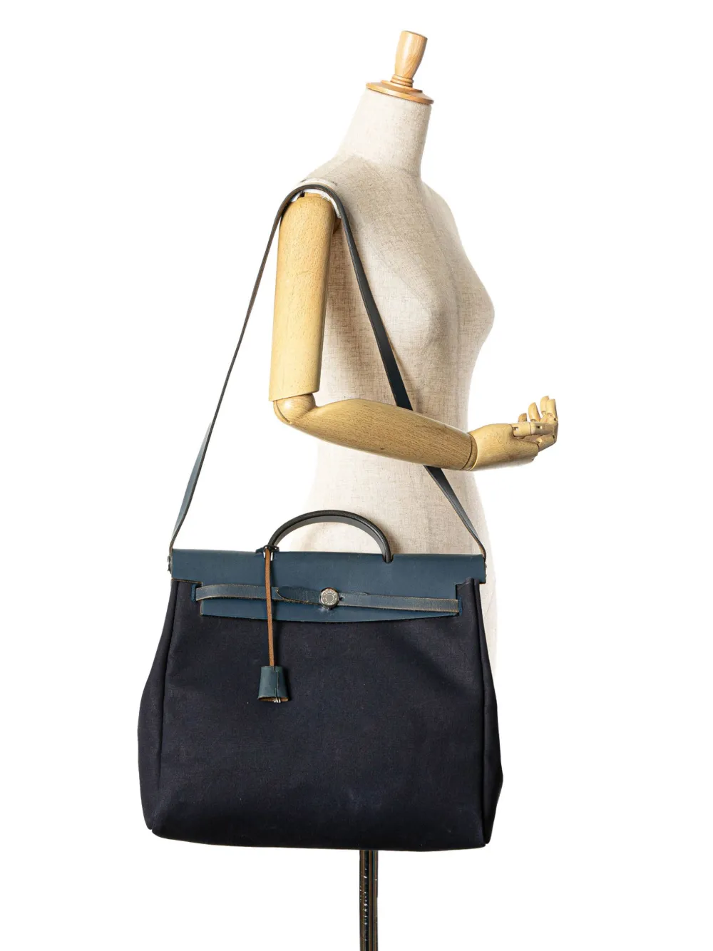 Hermès Pre-Owned 2001 Toile Herbag MM satchel - Blauw