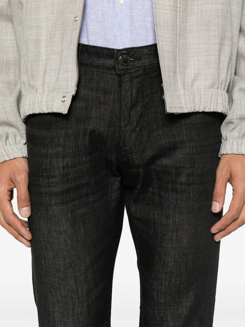 Emporio Armani Slim-fit jeans Zwart