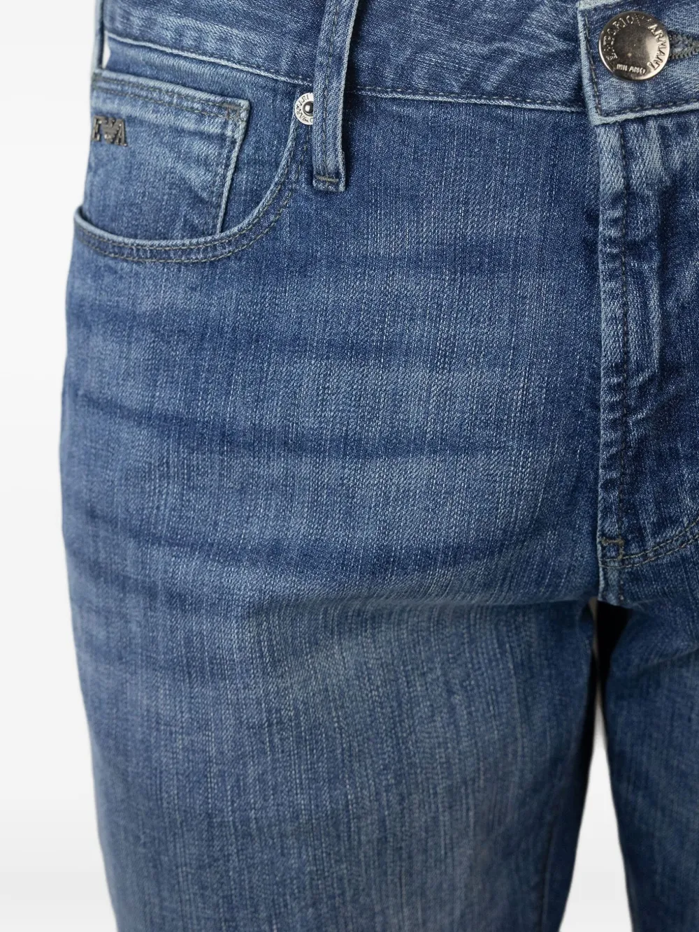 Emporio Armani Slim-fit jeans Zwart