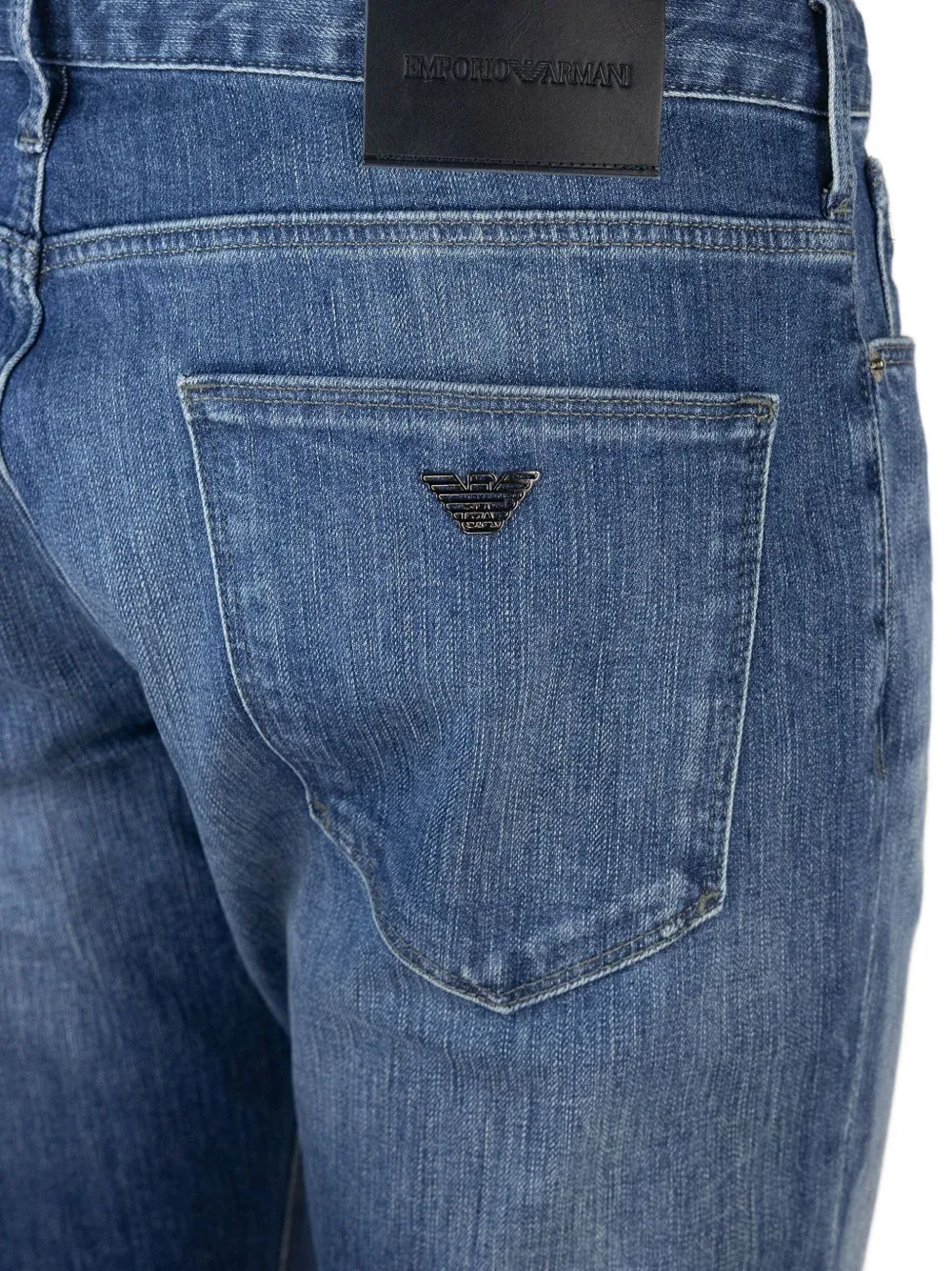 Emporio Armani Slim-fit jeans Zwart