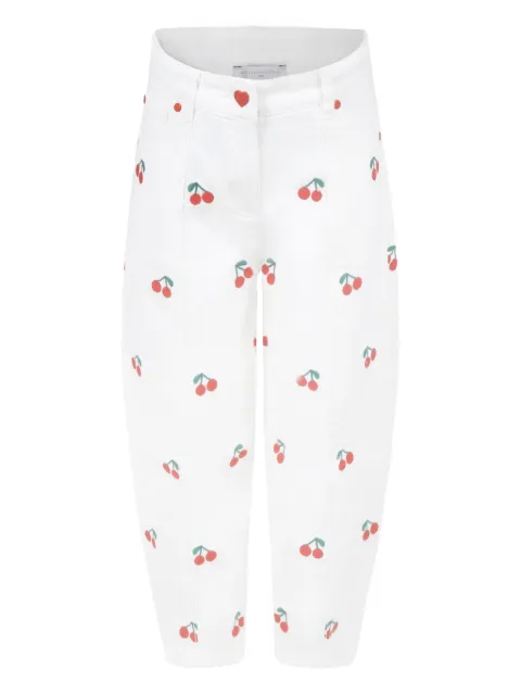 Stella McCartney Kids cherry-print jeans