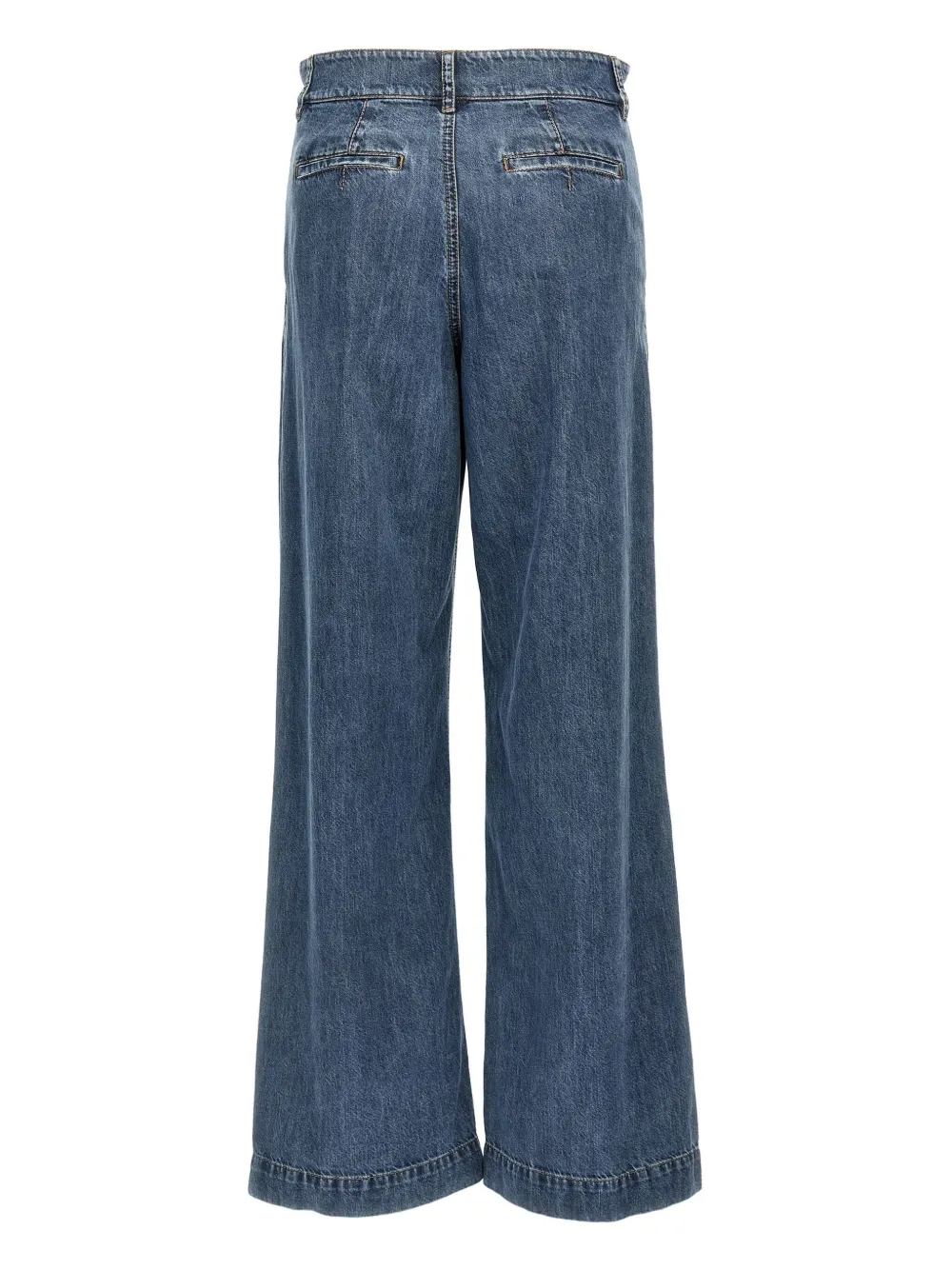 Max Mara Jeans met wijde pijpen - Blauw