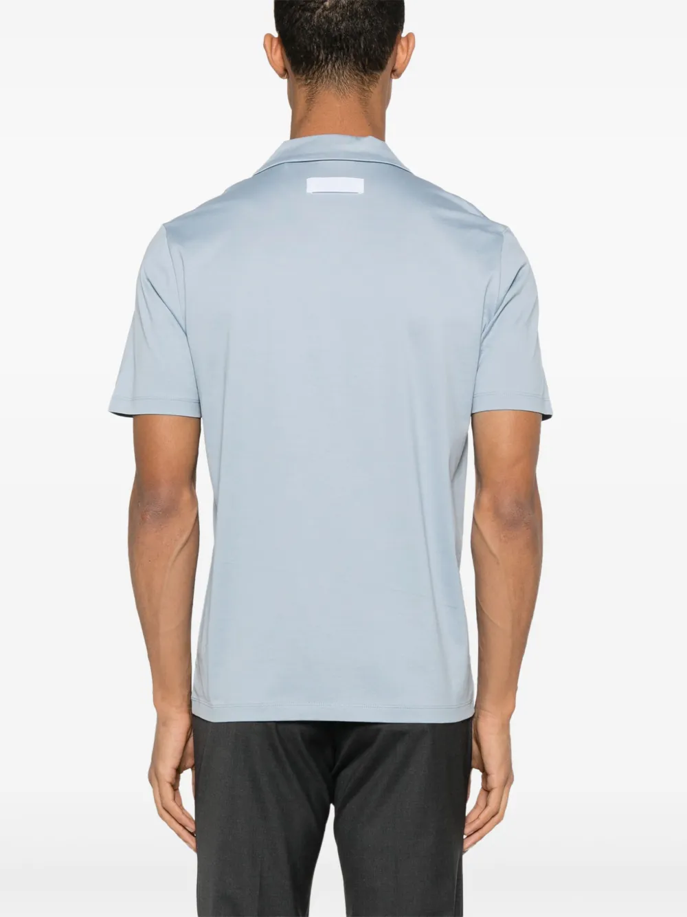 HUGO Katoenen poloshirt Blauw