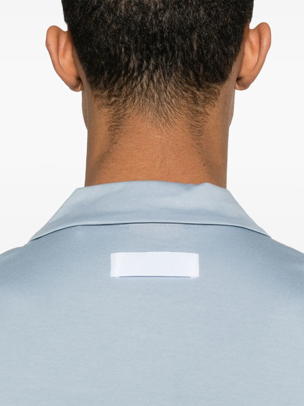 HUGO Katoenen poloshirt Blauw