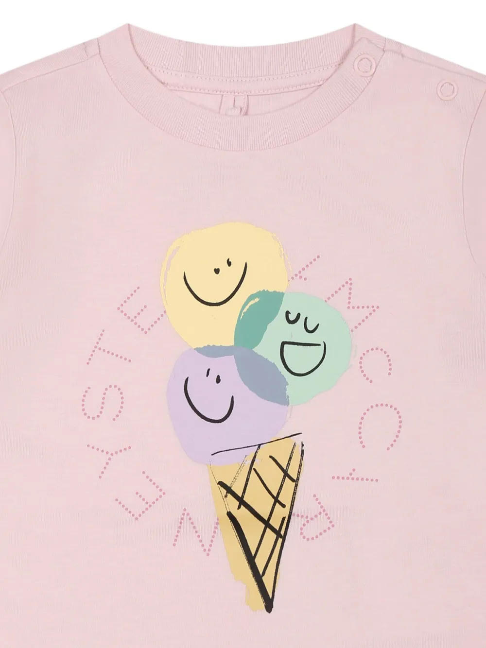 Stella McCartney Kids Ice Cream T-shirt Roze