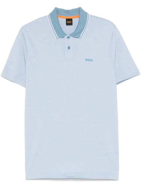 BOSS piqué polo shirt 