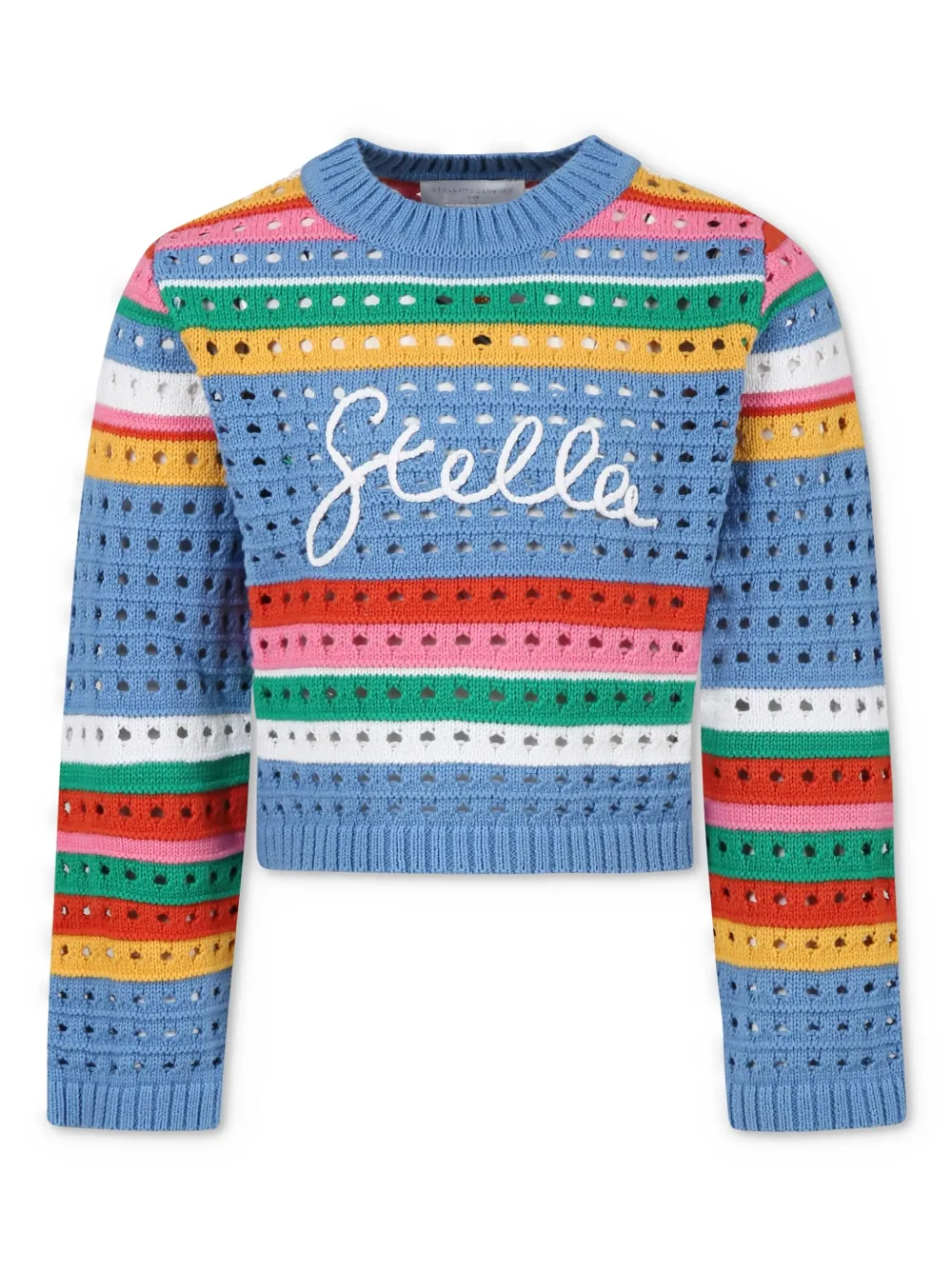 Stella McCartney Kids Gestreepte trui Blauw