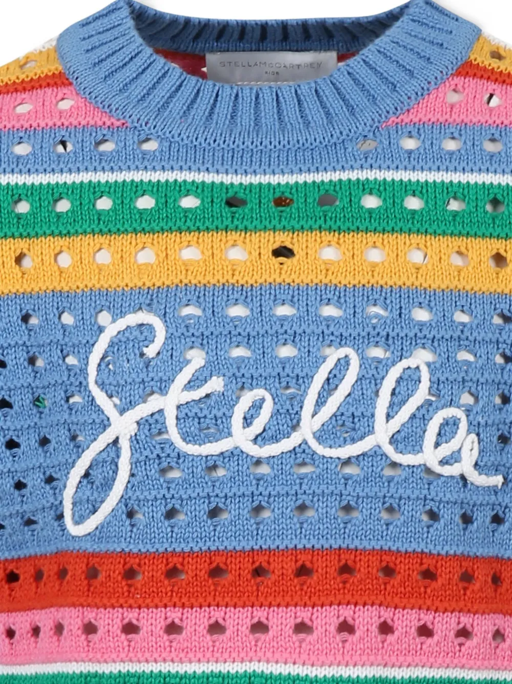 Stella McCartney Kids Gestreepte trui Blauw