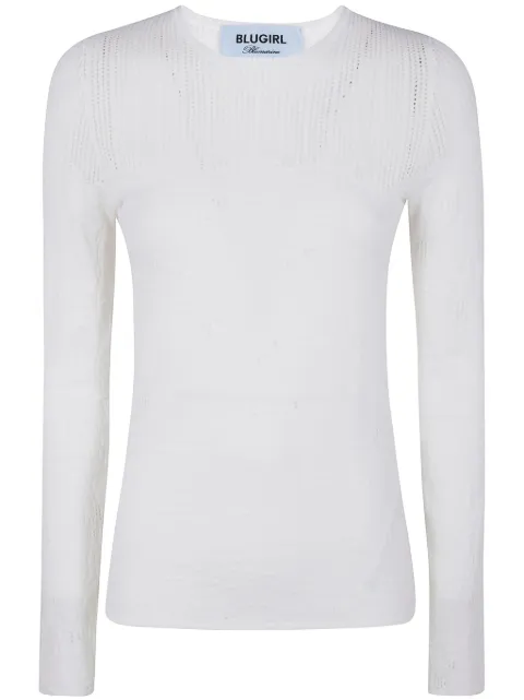 Blugirl pointelle-knit jumper