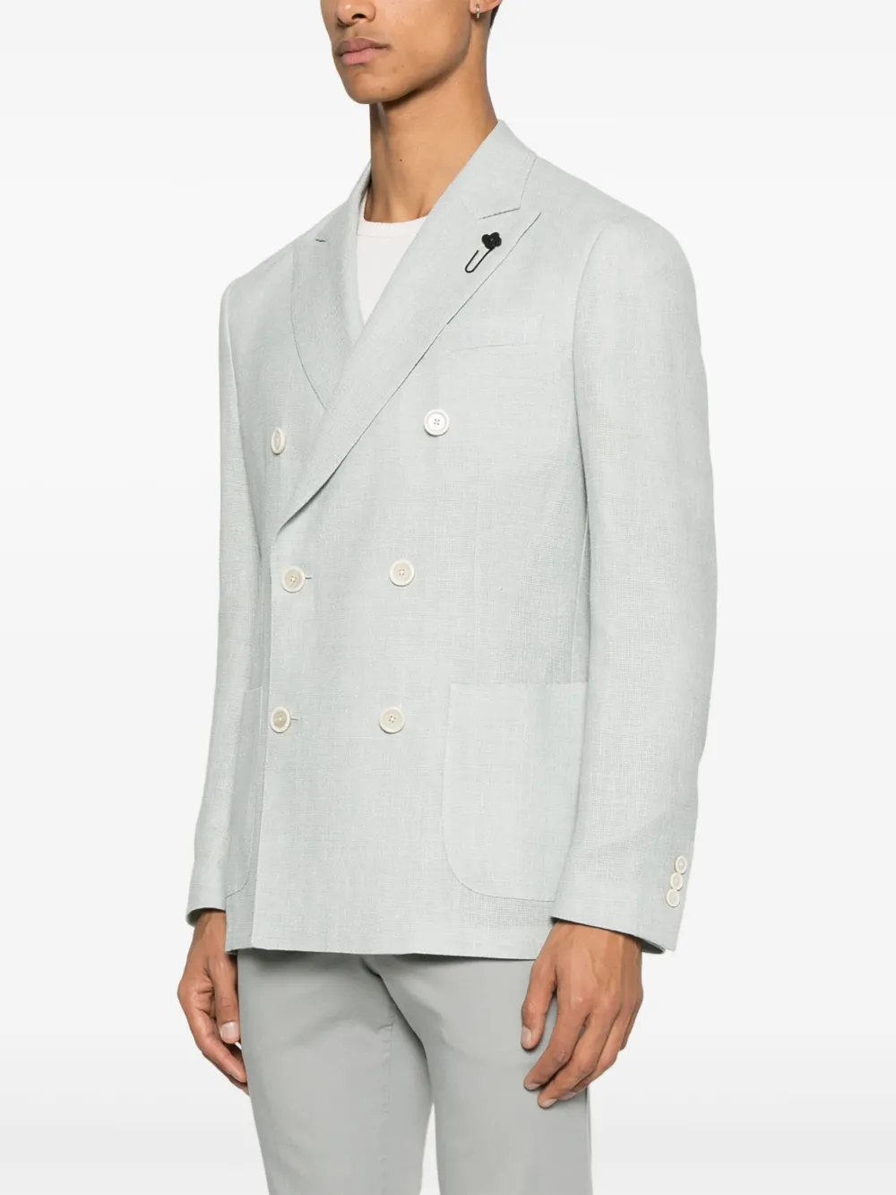 Lardini Blazer met dubbele rij knopen Blauw