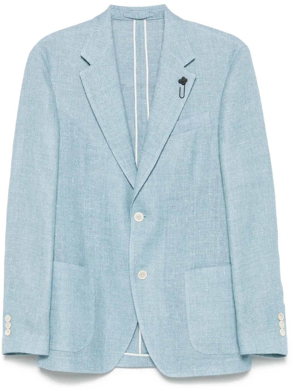 Lardini Blazer met enkele rij knopen Blauw