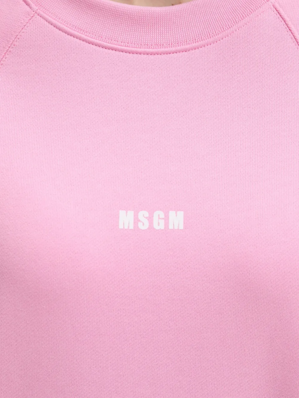 Msgm Woman Sweatshirt Pink Size M Cotton In Pink