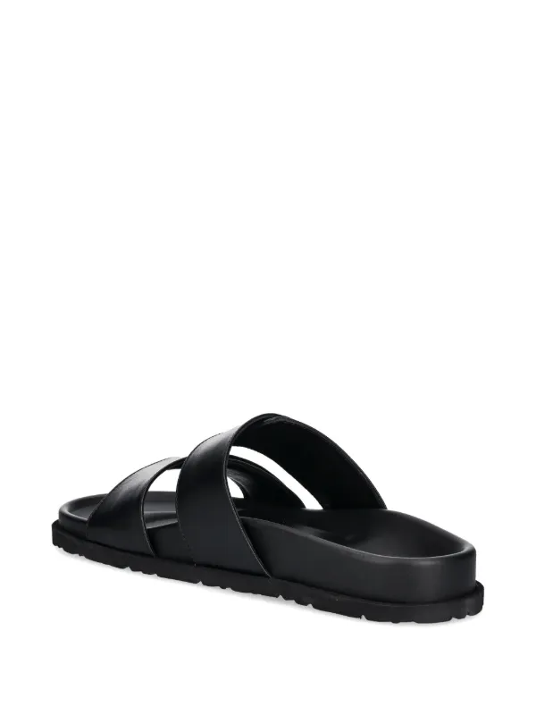 MSGM Flat Slides | Black | FARFETCH RO