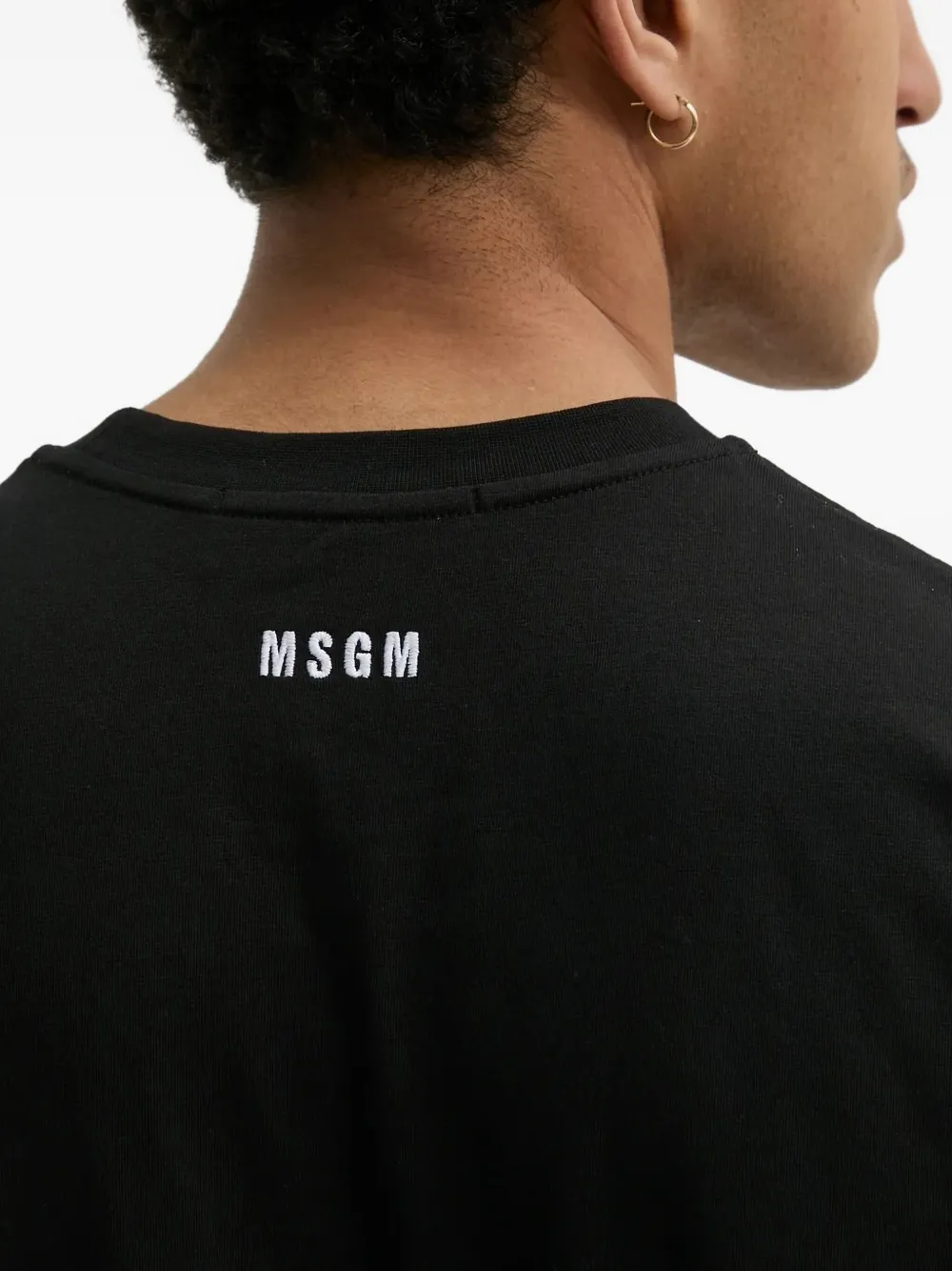 MSGM graphic-print T-shirt Zwart