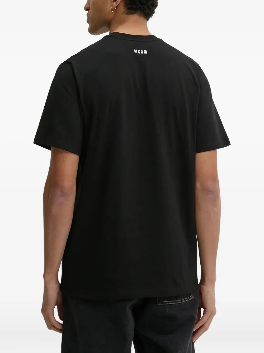 MSGM graphic-print T-shirt Zwart