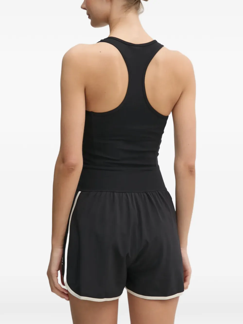 Round-Neck Logo-Print Playsuit