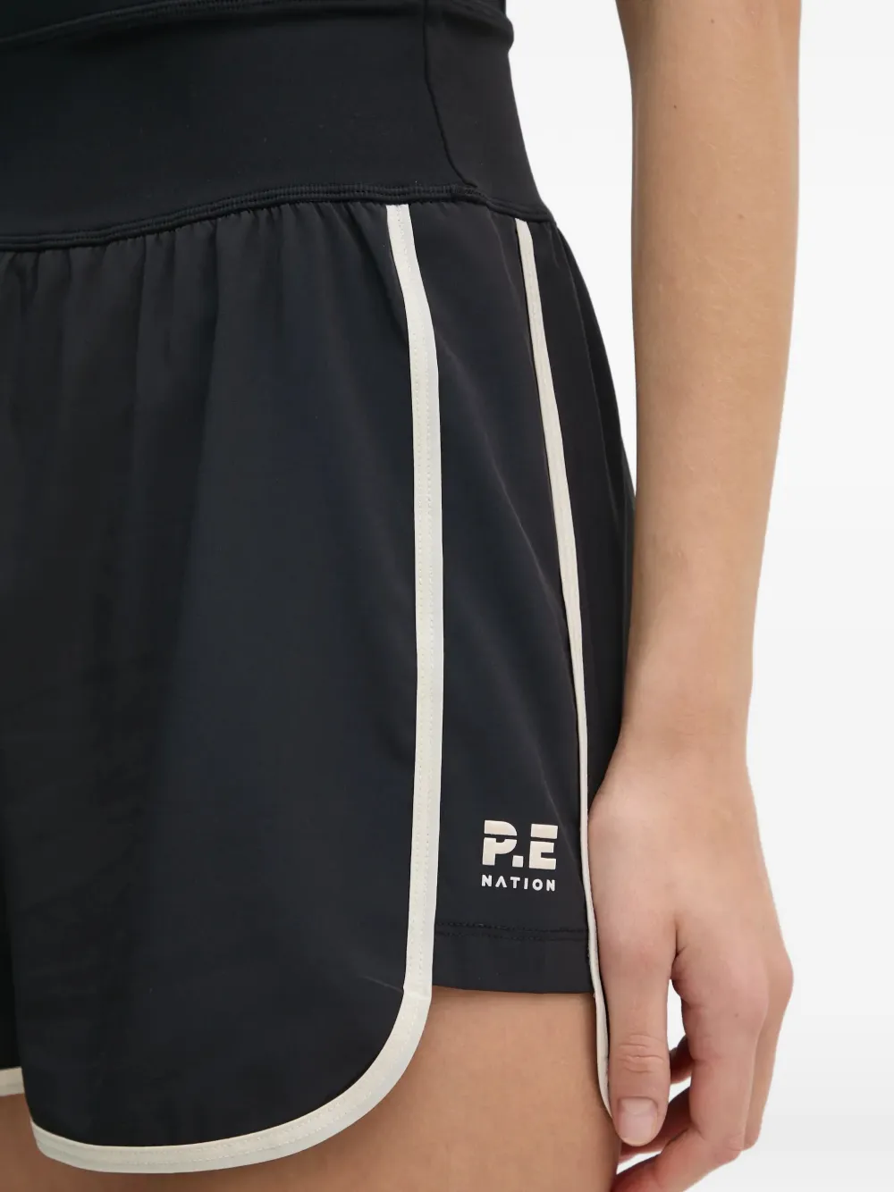 Round-Neck Logo-Print Playsuit