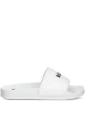 MSGM logo-embossed slides - White