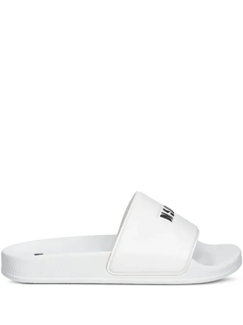 Claquettes à logo embossé - MSGM - Modalova